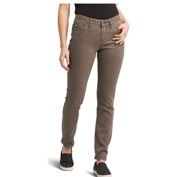 PRANA Women's size 31 Dark Mud Kayla Straight Leg Pant Organic Cotton Outdoor - Picture 7 of 7